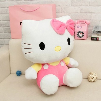 Hello Kitty Plush Toy Sanrio Plushie Doll Kawaii Stuffed Animals Cute Soft
