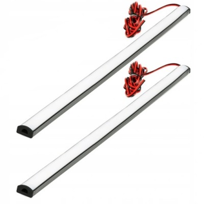 Led молдинг гибкая лента samoprzylepna освещение кузов салона 24v 2x 50-cm фото №1