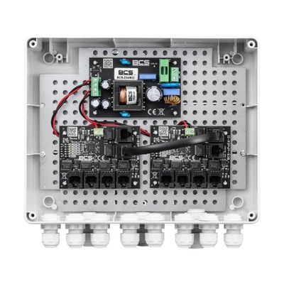 System zasilania PoE na 8 kamer BCS-IP8/Z/E-S