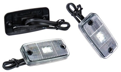 Лампа led габаритная белый диодная прицепа полуприцепа фото №1