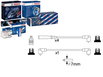 Набор трубопровод зажигания bosch 986 356 847 фото №1