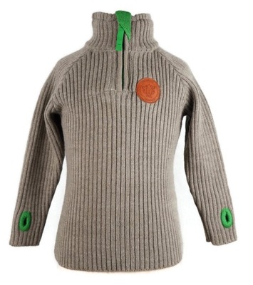VOSSATASSAR gruby sweter wełna wool 90