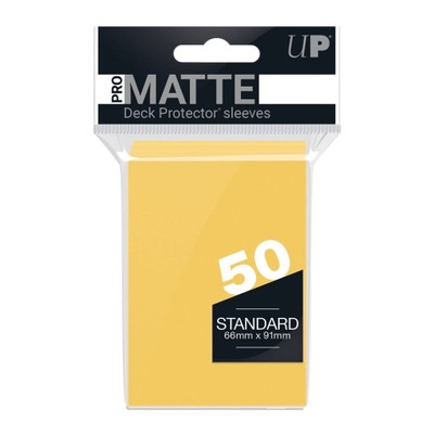 Protektory Pro Matte Żółte Ultra Pro 50 sztuk koszulki na karty talię MtG