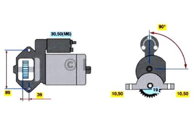 Bosch стартер ford mondeo 3 2.0 16v tddi / td фото №1