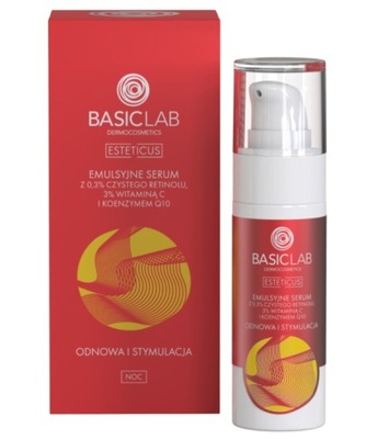 BasicLab Esteticus Emulsyjne Serum z Retinolem 0,3% 30ml