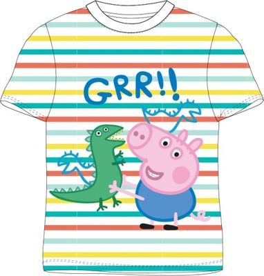 KOSZULKA CHŁOPIĘCA TSHIRT ŚWINKA PEPPA GEORGE 92