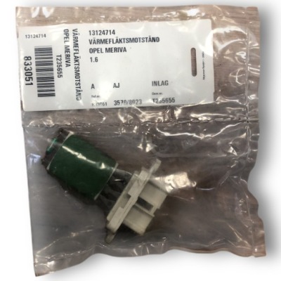 Opel оригінальний номер 13124714 резистор, вентилятор внутрішній фото №1