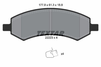 TRINKELĖS STABDŽIŲ - KOMPLEKTAS Q+ 2222301 