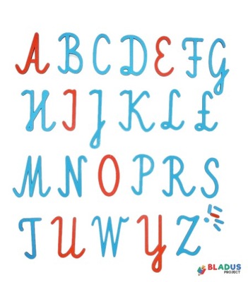 Litera ruchoma alfabet 1 sztuka