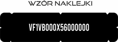 Наклейка ідентифікаційна renault на жабо під  скло фото №1
