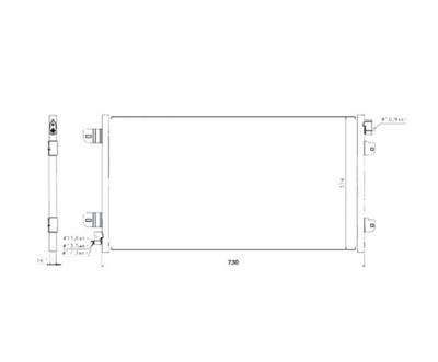 CONDENSADOR DE ACONDICIONADOR RENAULT MEGANE II M 11.02--  