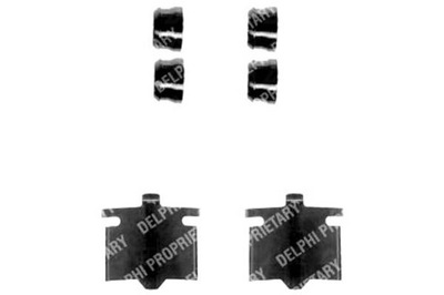 DELPHI LX0082 SET AKCESORIOW, PADS BRAKE  