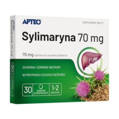 SYLIMARYNA 70mg 30 TABLETEK NA WĄTROBĘ