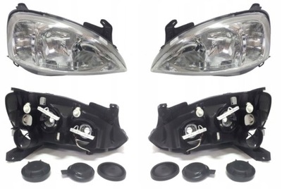 Фара opel corsa combo c 00-03 tyc l+p двигун фото №1