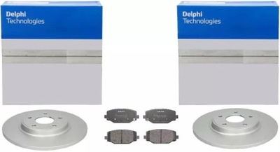Delphi тормозные диски+ тормозные колодки задняя dodge journey fiat freemont 328mm фото №1