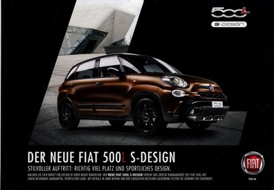Fiat 500 L S-Design prospekt mod. 2019 Austria 