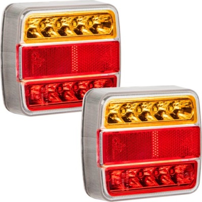 2x лампа задняя комбинированная do прицепа прицепа lawet автомобиля led фото №1