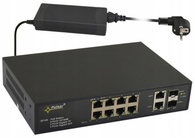 Switch Pulsar SF108 PoE 10-portowy