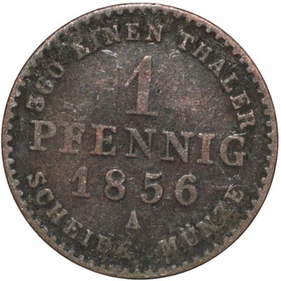 Anhalt Bernburg 1 pfennig 1856