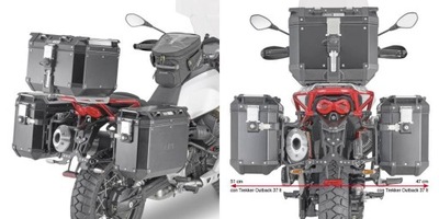 СТЕЛАЖ КОФРА БОКОВЫХ GIVI ONE-FIT CAM - MOTO GUZZI V85 TT (19)