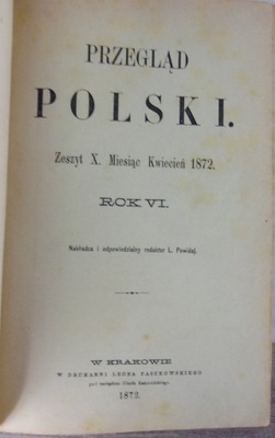 Przegląd Polski. Zeszyt X. Miesiąc Kwiecień