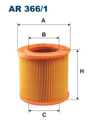 FILTRO AIRE AR366/1/FIL FILTRON FILTROS  