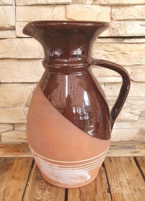 Stary wazon ceramiczny ozdobny dzbanek PRL