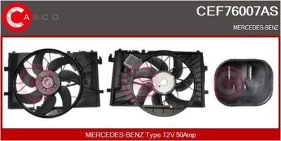 VENTILIATORIUS AUŠINTUVO CEF76007AS CASCO MERCEDES 