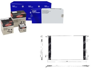 DELPHI KONDENSATORIUS KONDICIONAVIMO OPEL VECTRA C 02- 