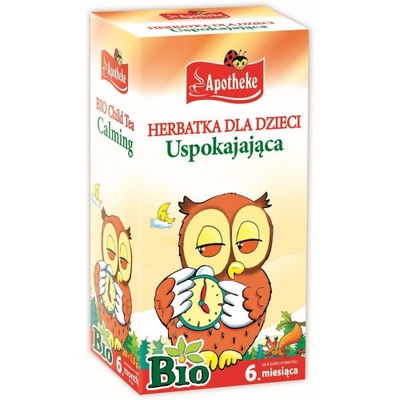 Herbatka dla dzieci uspokajająca BIO (20x1,5g) Apotheke
