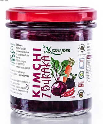 KIMCHI Z BURAKA SAŁATKA SURÓWKA KISZONA BURACZKI 300g M. Sznajder