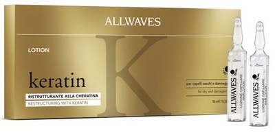 ALLWAVES KERATIN AMPUŁKI LOTION KERATYNA 12x10ml