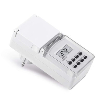 Cyfrowy programator czasowy Conecto IP44 3600W LCD wewnętrzny i zewnętrzny