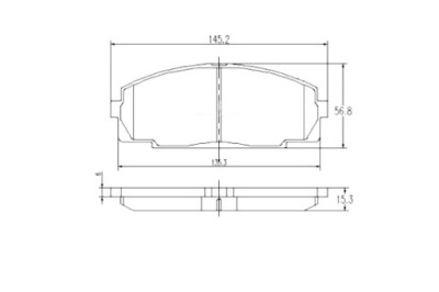 Nipparts тормозные колодки тормозные toyota dyna 2.5 d4d nipparts фото №1