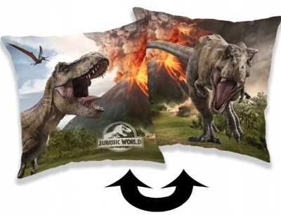 PODUSZKA 40x40 T-REX DINOZAUR JURASSIC WORLD PARK JURAJSKI DWUSTRONNA