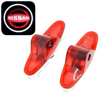 NISSAN PRIMERA DIODO LUMINOSO LED LOGOTIPO PROYECTOR LÁMPARA DE PUERTA  