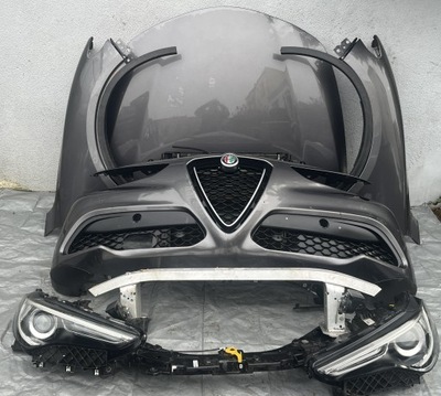 Alfa romeo stelvio бампер капот перед kompletny фото №1