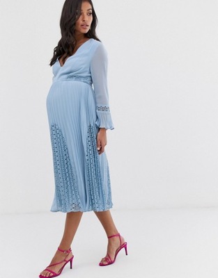 MATERNITY SUKIENKA PLISOWANA S 190