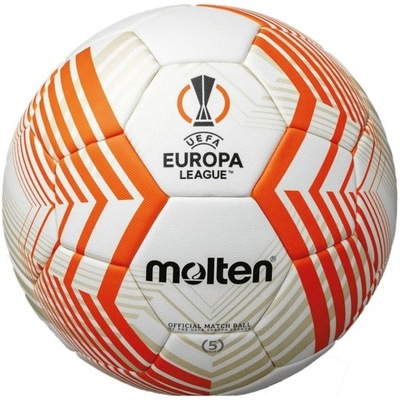 Piłka nożna Molten Fifa Official UEFA Europa League Acentec biało-pomarańcz