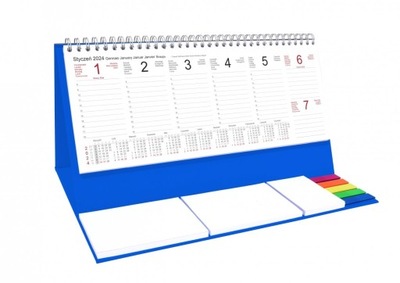 Kalendarz 2024 do biura STOJĄCY TYG. na notatki