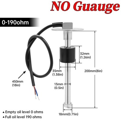 85mm Water Temp Oil Pressure Fuel Level Voltage Gauge 4 In 1 M~74159