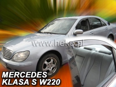 DEFLECTORES HEKO MERCEDES S CLASE W220 99-05 4 PIEZAS  