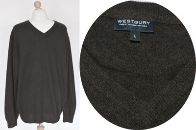 WESTBURY CUDOWNY SWETER 100% KASZMIR L