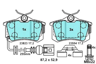 Ate тормозные колодки тормозные seat cordoba 1.2 6l2 фото №1