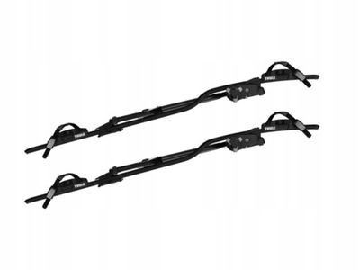 2 PIEZAS THULE PRORIDE 598 BLACK SOPORTE ROWER. 1-KLUCZ  