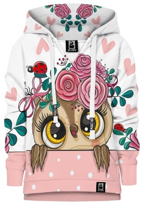 Bluza z kapturem Cute Owl 128 DRES