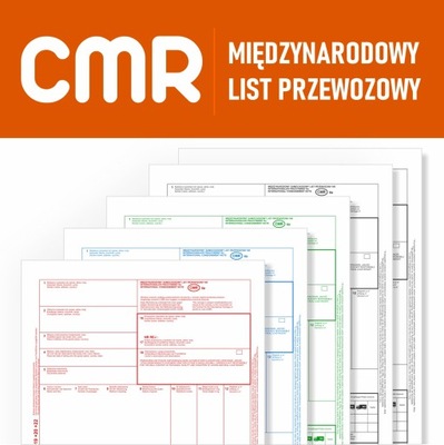 List przewozowy CMR 4+1 - 100 kartek - 10 bloczków