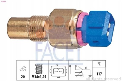 SENSOR KW 530553 SENSOR TEMPERATURA DEL MOTOR DE AGUA EPS 1.830.553 - PEUGEOT,  