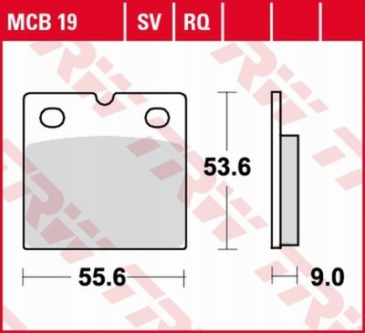 ZAPATAS DE FRENADO TRW MCB19  