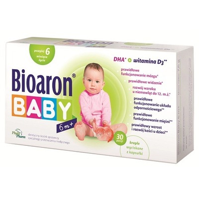 BIOARON BABY od 6 miesiąca witamina D3 DHA EPA